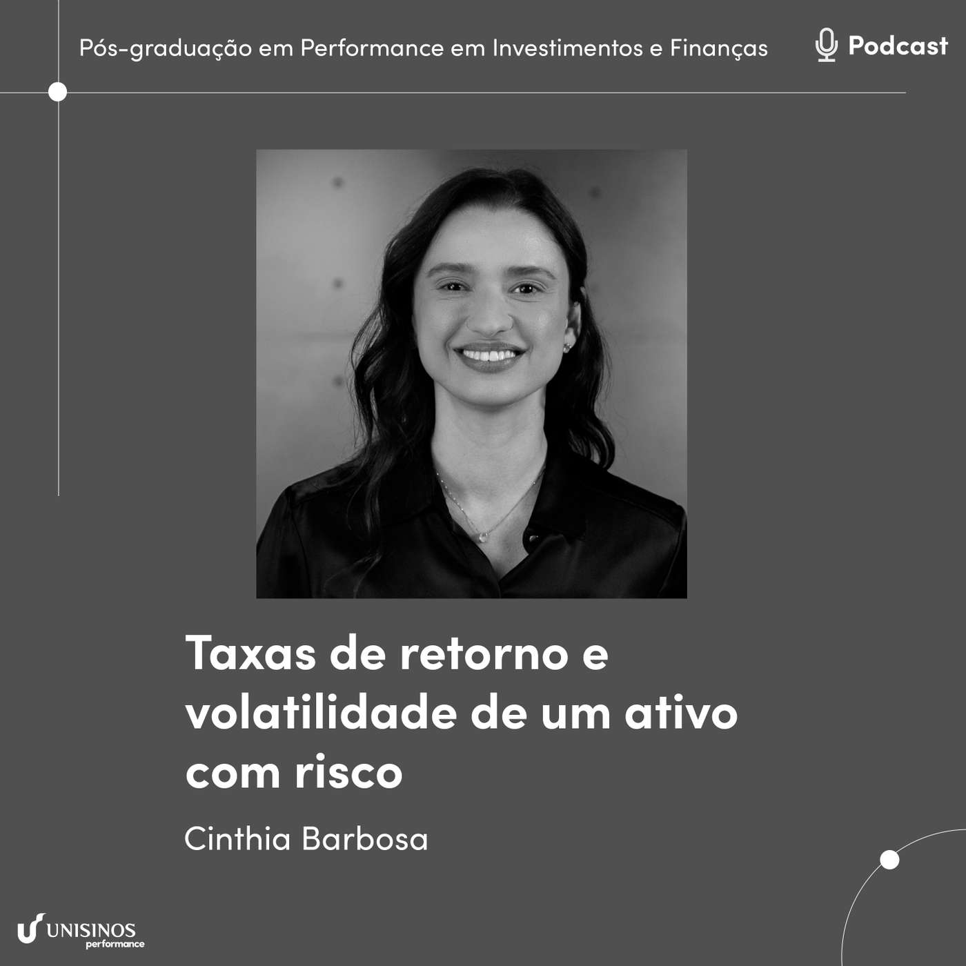 Taxas de retorno e volatilidade de um ativo com risco