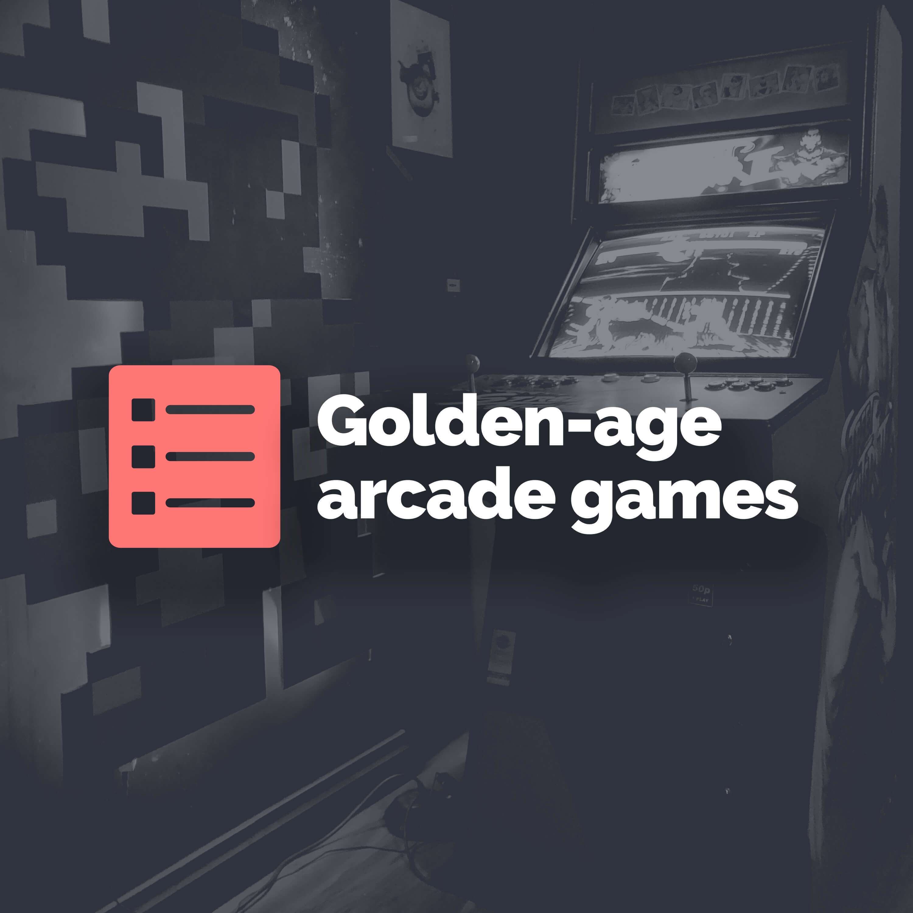 Top 5 golden-age arcade games