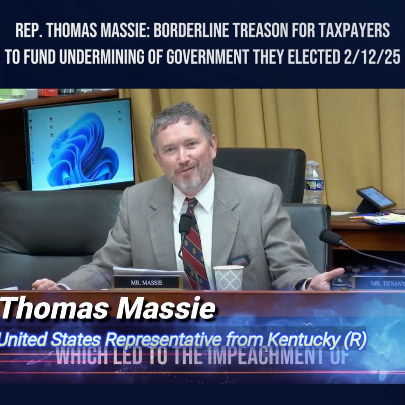 Representative Thomas Massie - Borderline Treason for Taxpayers to Fund Undermining of Government episode artwork