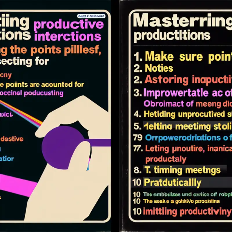 Mastering the Meeting Maze How to Transform Your Interactions into Productive Powerhouses