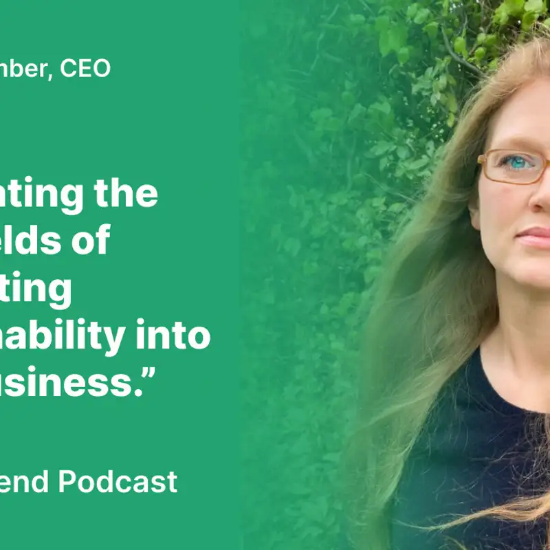 S2 #10 'Navigating the minefields of integrating Sustainability into your business', with Rebecca Kimber