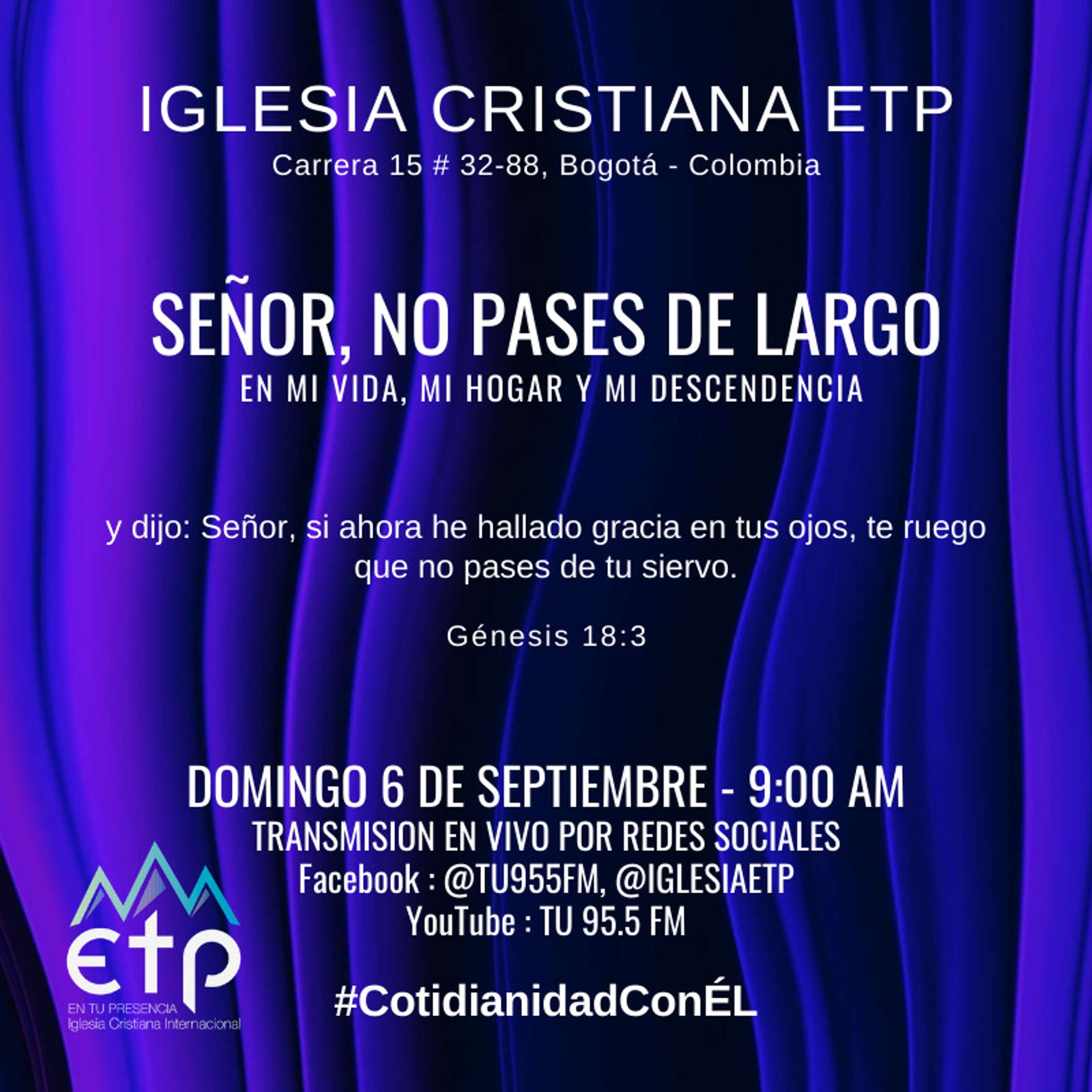 Señor, No Pases De Largo; en mi vida, mi hogar y mi descendencia