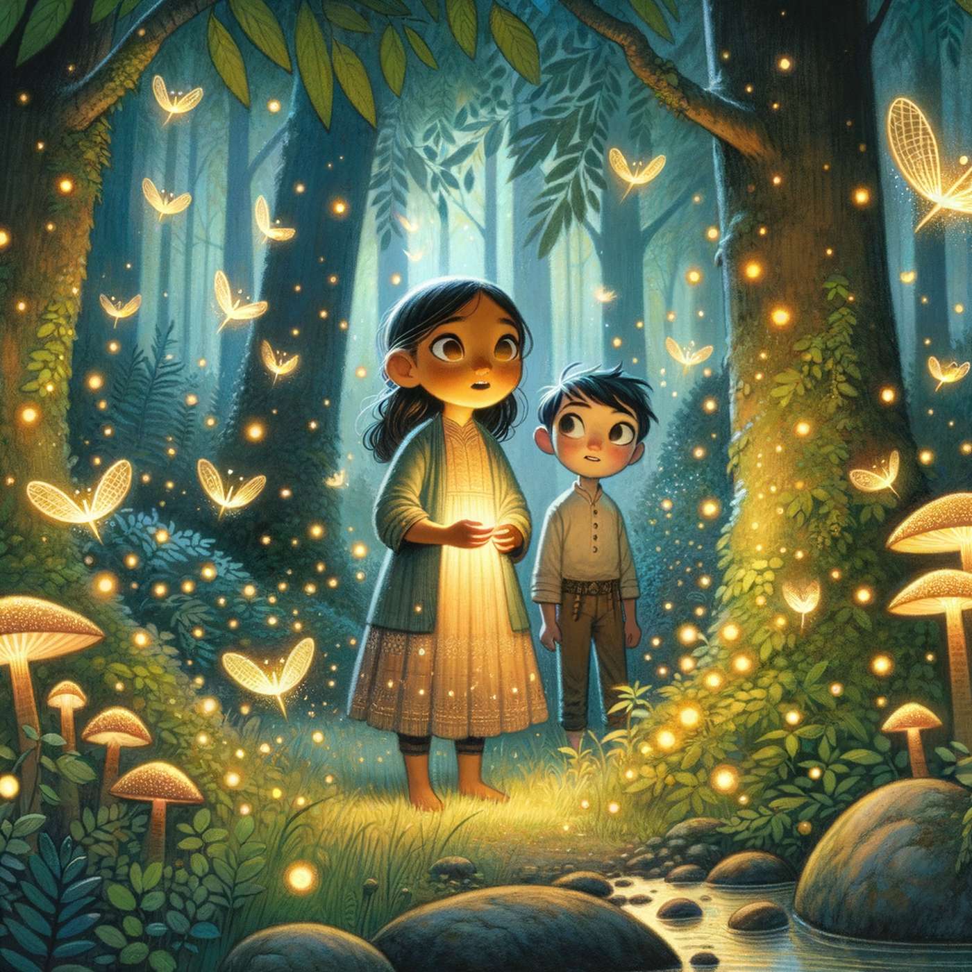 The Enchanted Firefly Forest