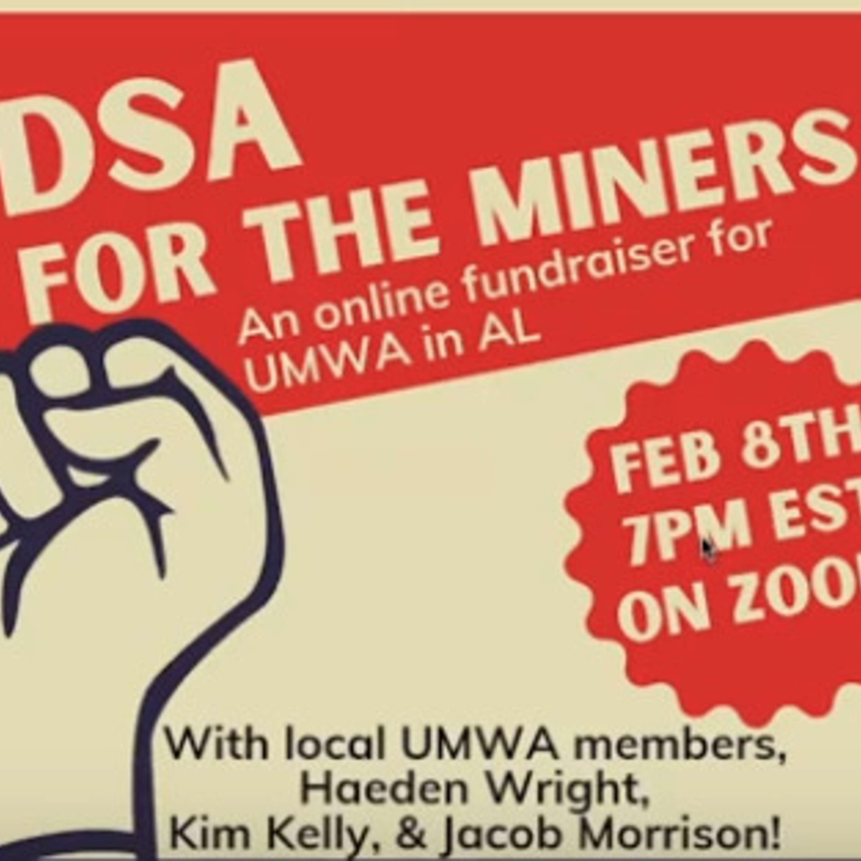 DSA Fundraiser For UMWA