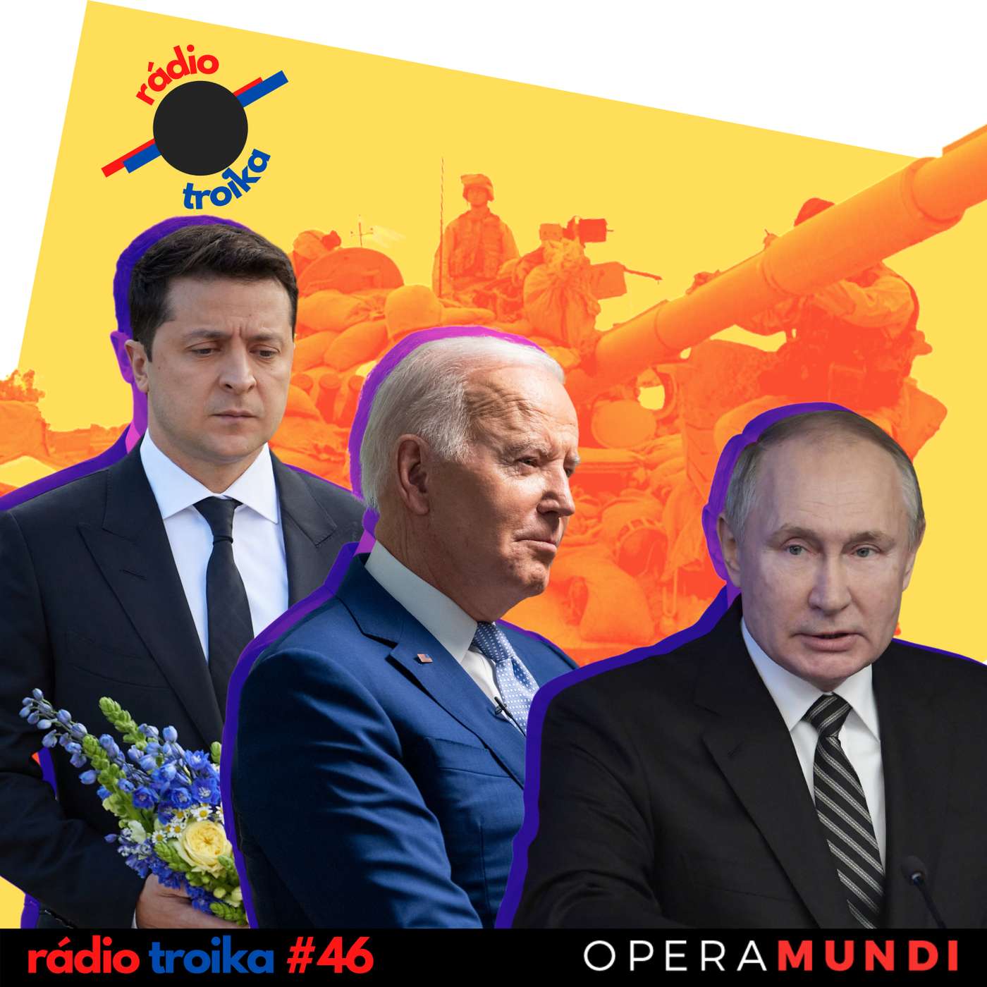 #46 - O que será da guerra: Rússia sanciona Biden, e Ucrânia cai na real sobre Otan episode artwork