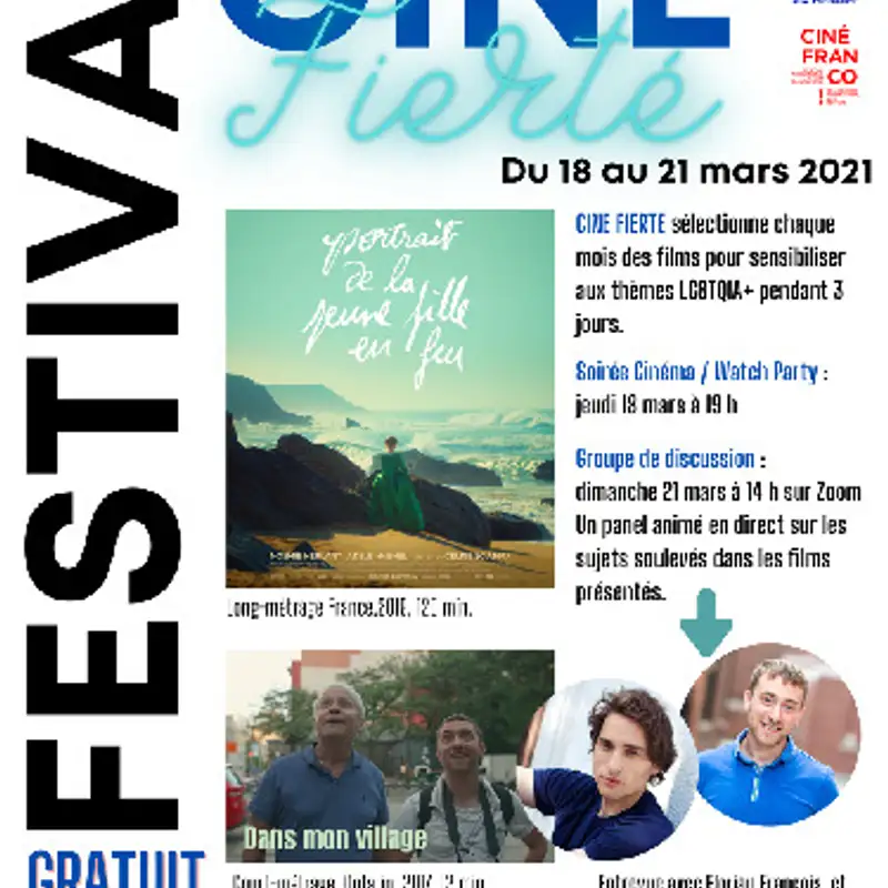 PROGRAMMATION DE MARS 2021 DE CINÉ FIERTÉ