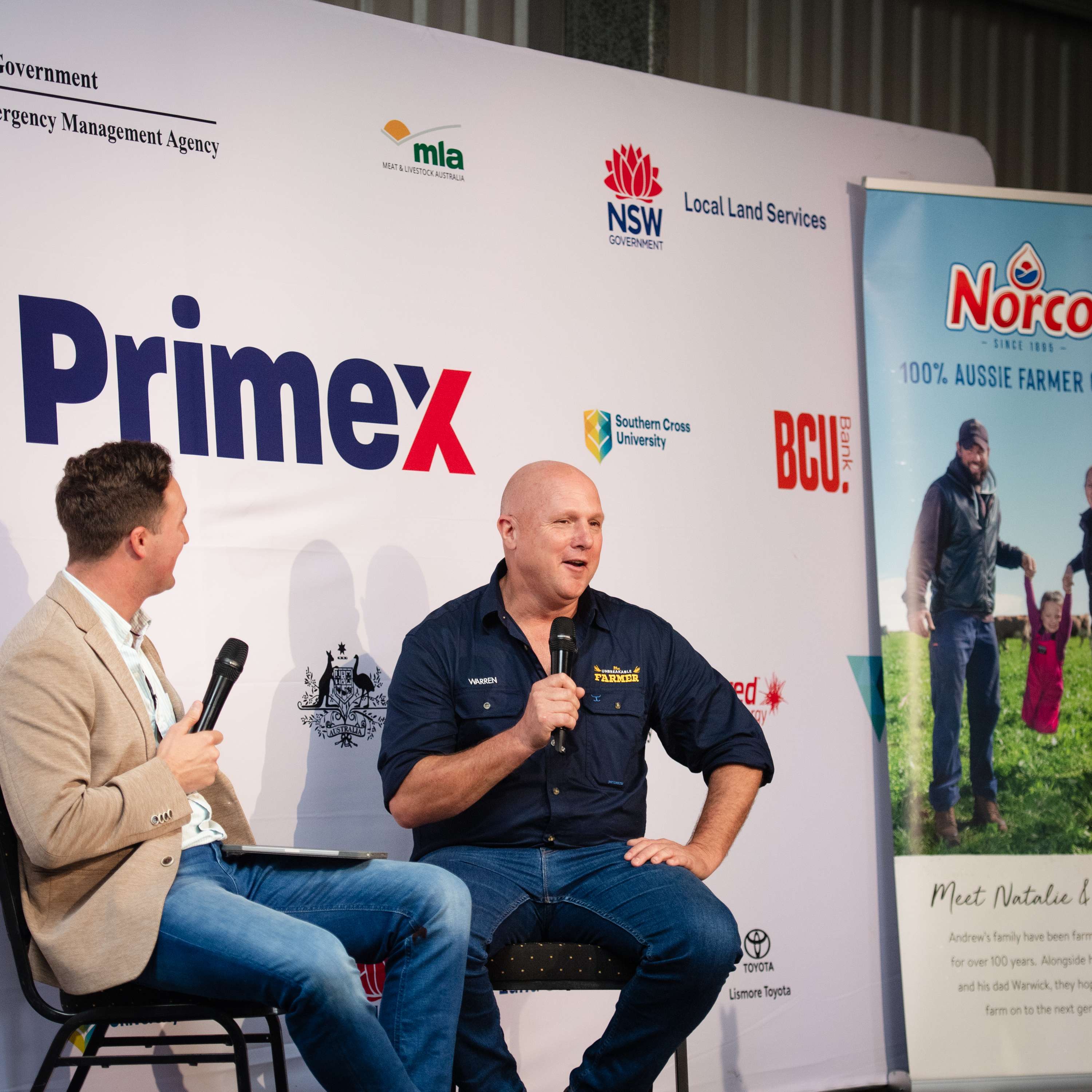 Live at Norco PrimeX - A chat with the Unbreakable Farmer Warren Davies