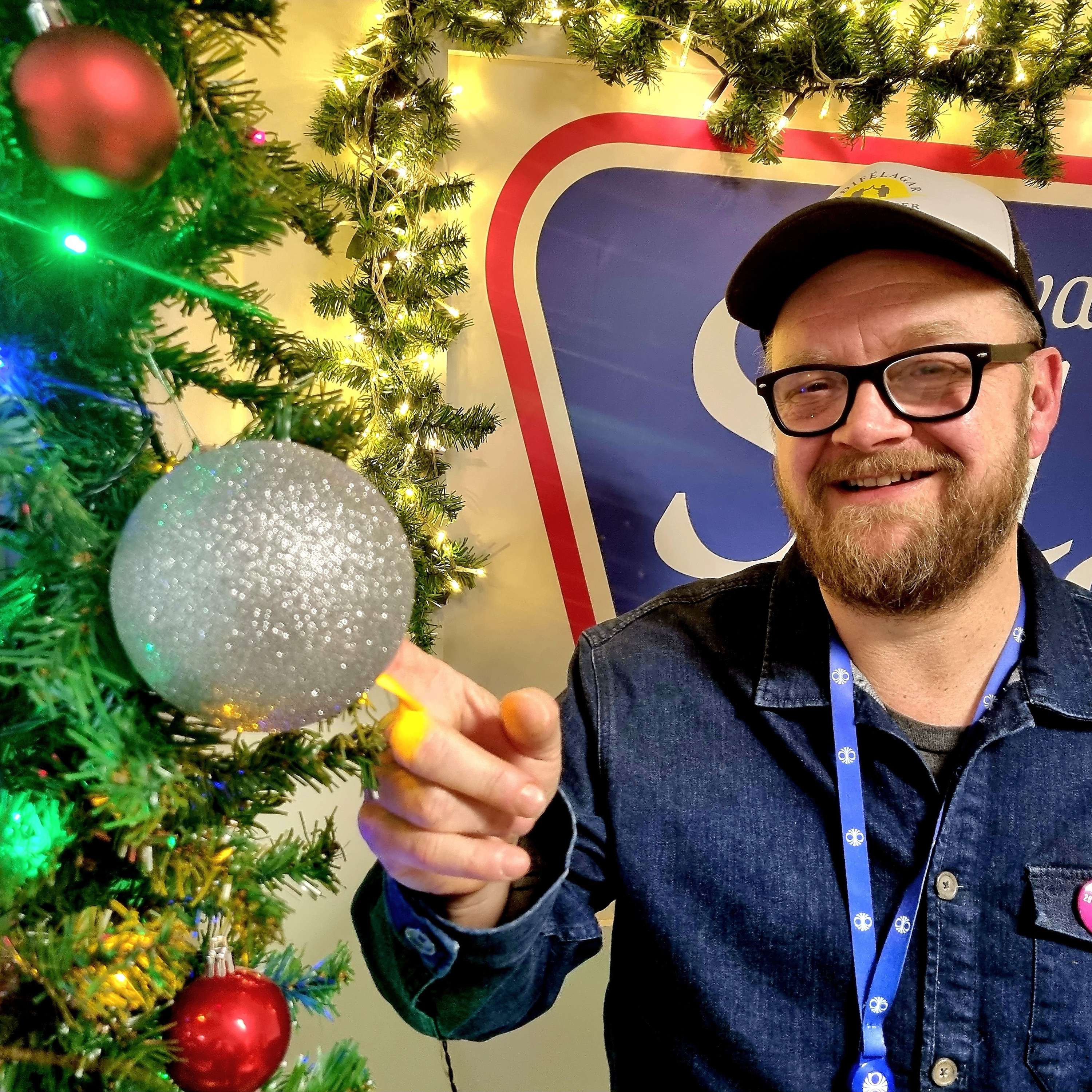 Ólafur Páll Gunnarsson eða Óli Palli á Rás 2, en Rás 2 fangaði 40 ára afmæli sínum síðasta föstudag