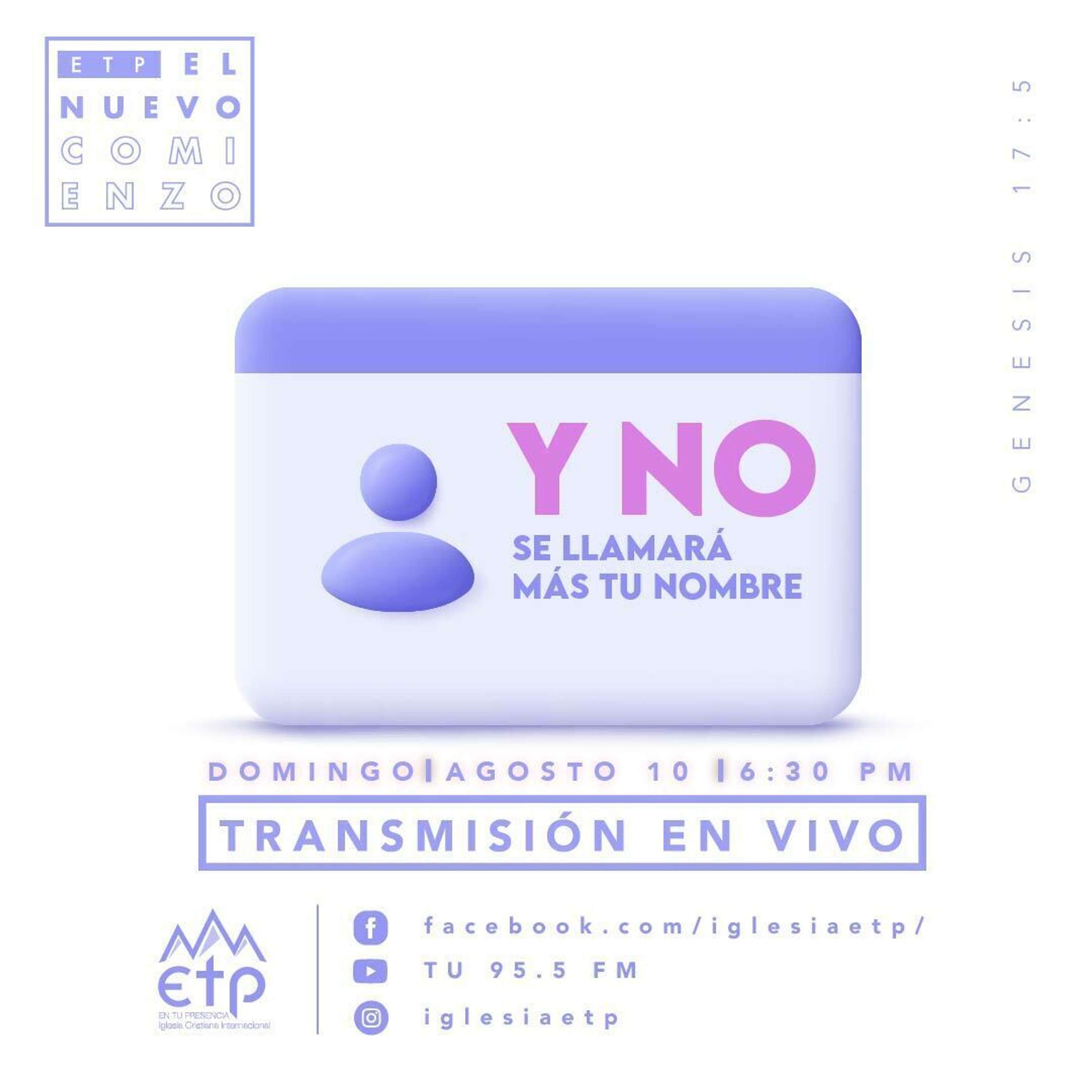 Y No Se Llamará Más Tu Nombre