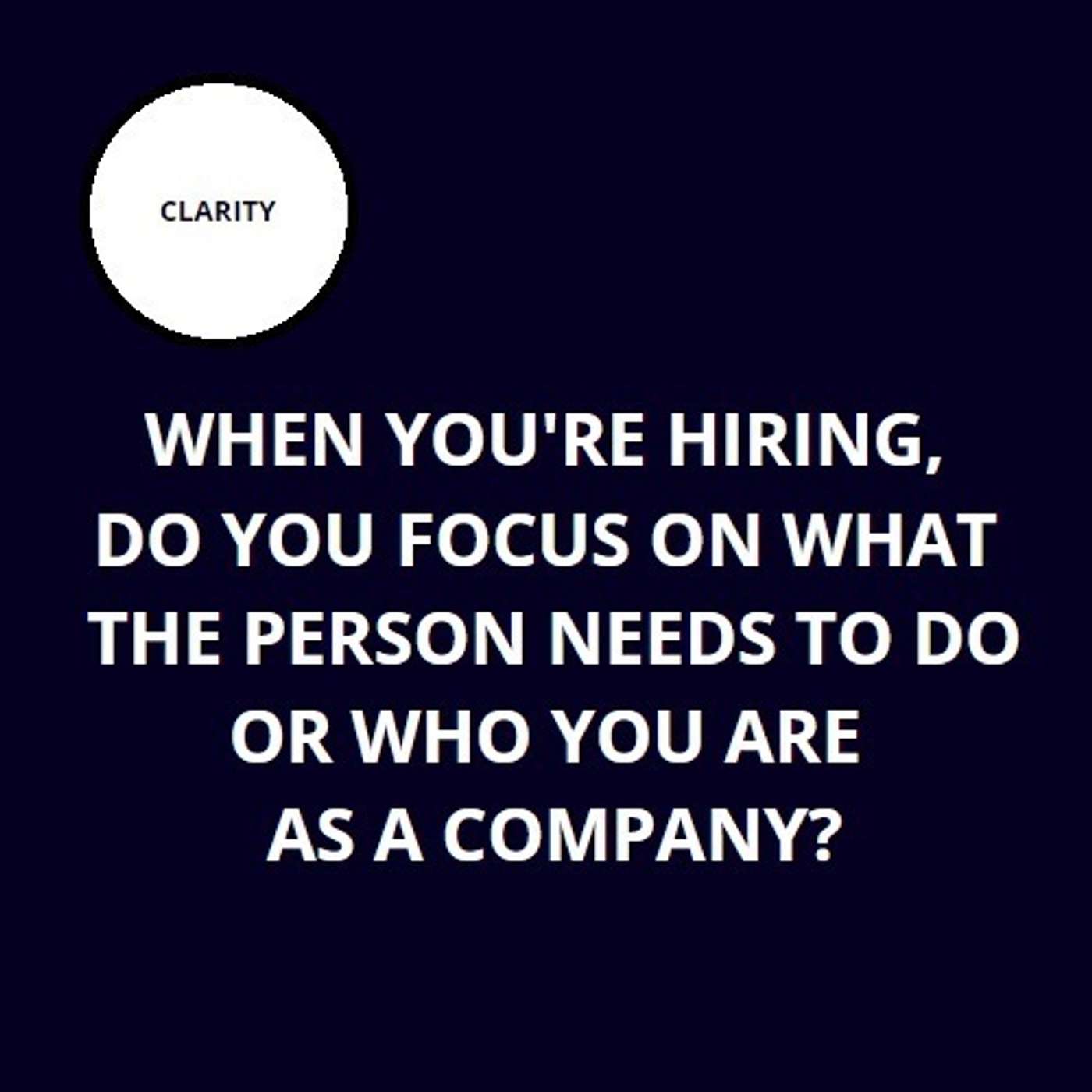 Leadership Question of the Day with Jonno White from Clarity