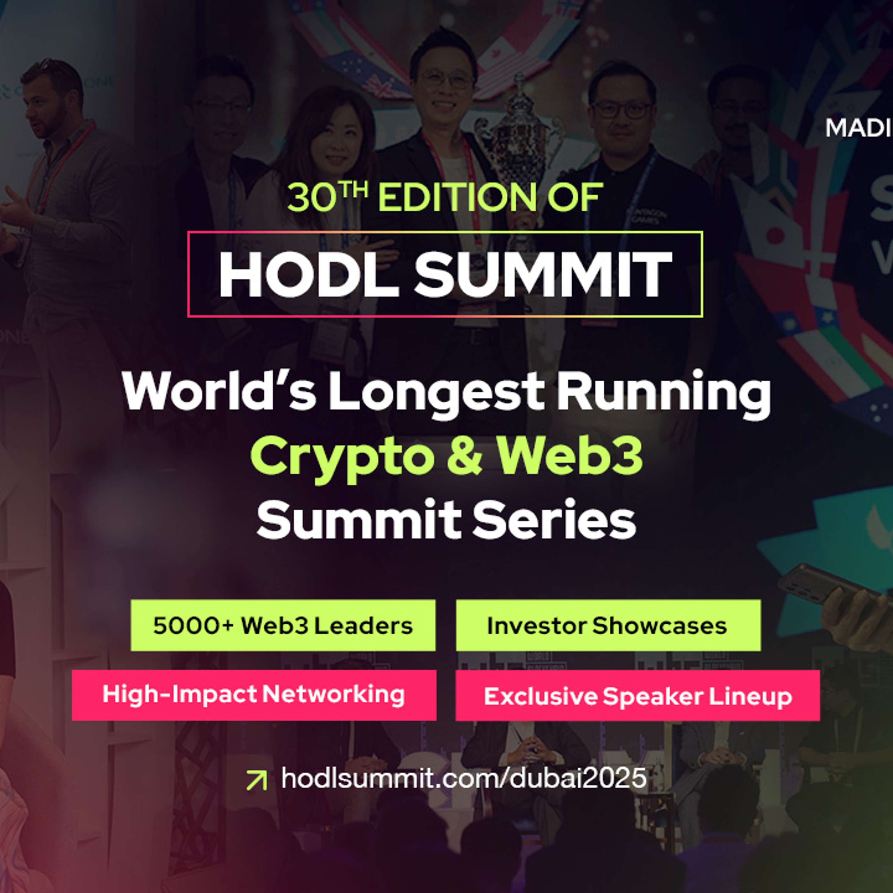 HODL 2025: Blockchain’s Brightest Minds. All in Dubai