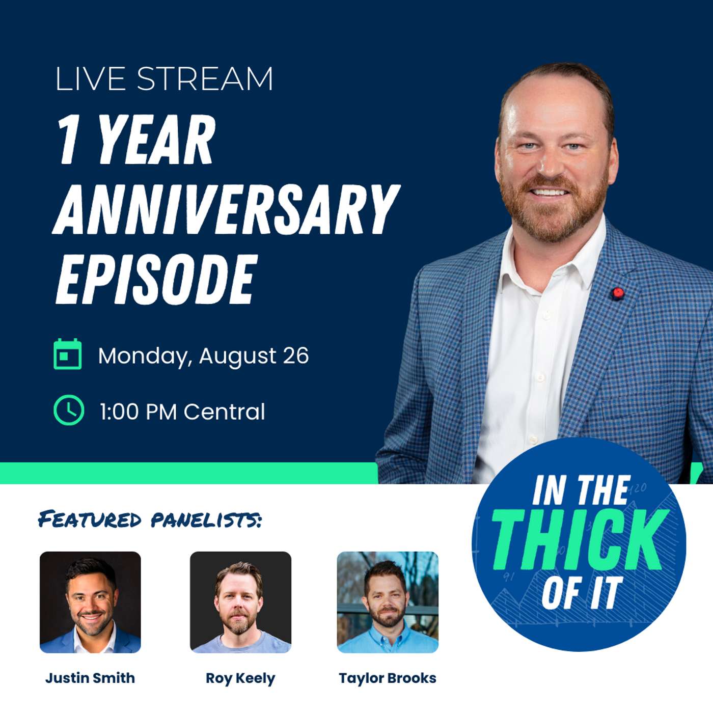 4 Founders Have a Chat - In The Thick of It Podcast (LIVE Stream)