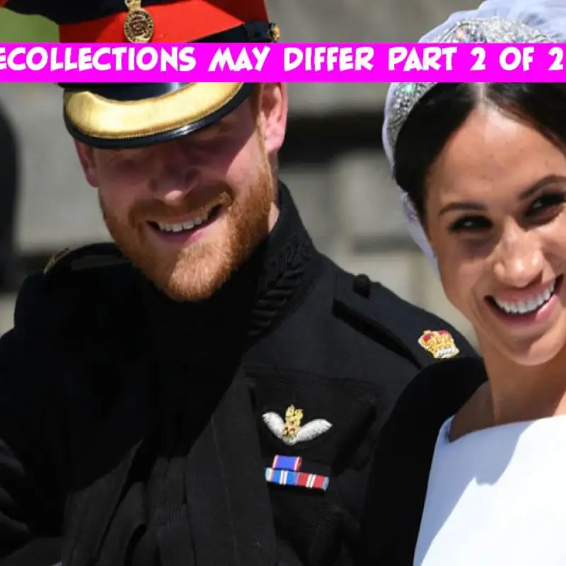 "Recollections may vary" - exploring Harry and Meghan withdrawal from the Royal family part 2 of 2