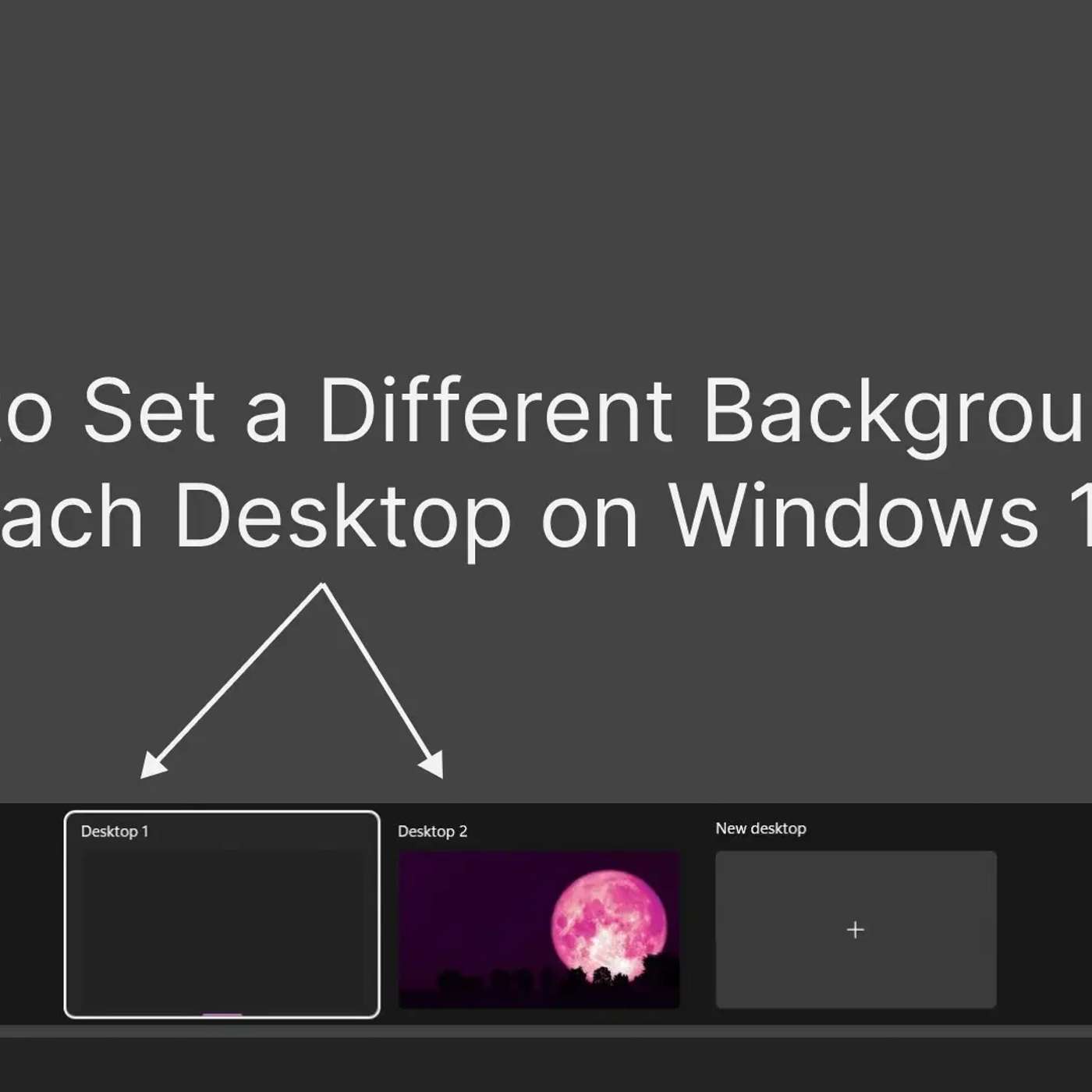 Setting Different Backgrounds for Each Desktop on Windows 11 and 10