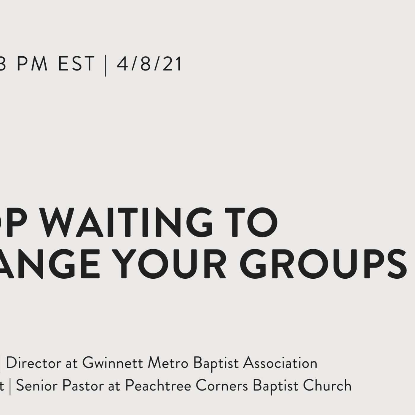 GA Baptist Discipleship