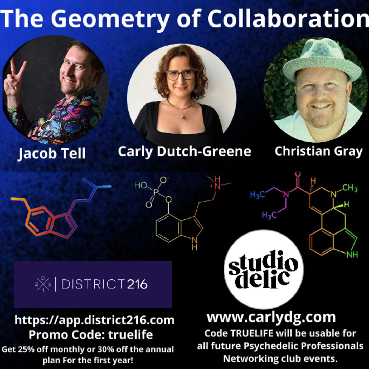 The Hidden Geometry of Psychedelic Collaboration